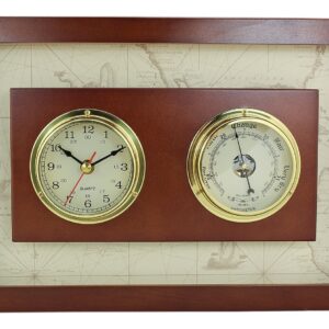 Uhr & Barometer im Holzrahmen Art.Nr.:SC1201
