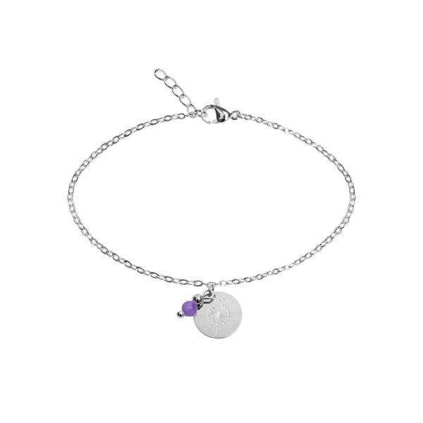 Armband  - versilbert - Amethyst Art.Nr.: H606969 – Bild 2