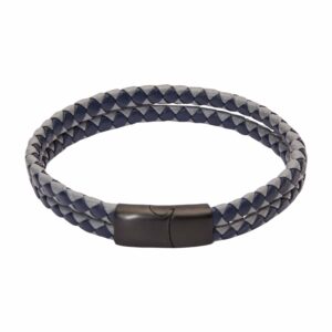 Armband  - Leder doppelt - blau Art.Nr.: H607154