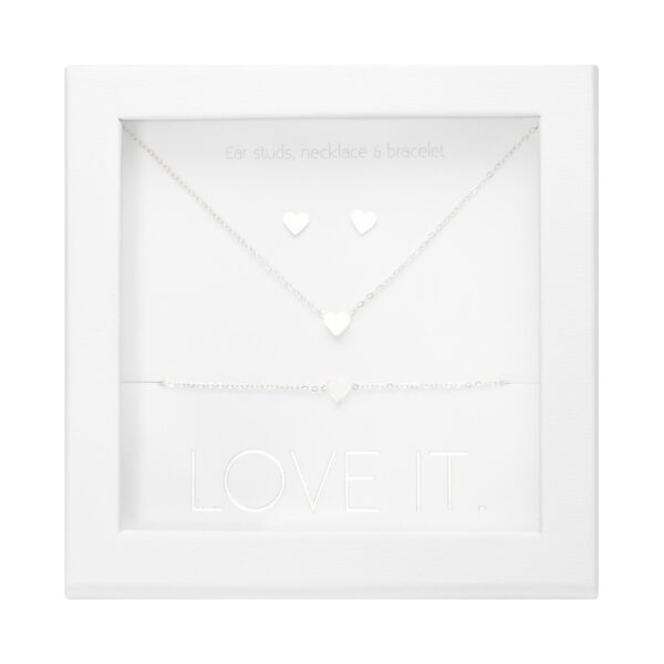 Geschenkset Love it. - versilbert - Herz Art.Nr.: H607565