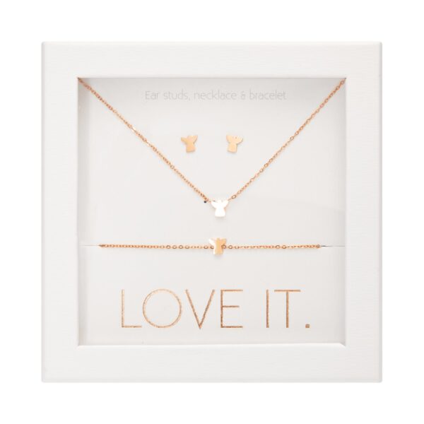 Geschenkset Love it. - rosévergoldet - Schutzengel Art.Nr.: H607571