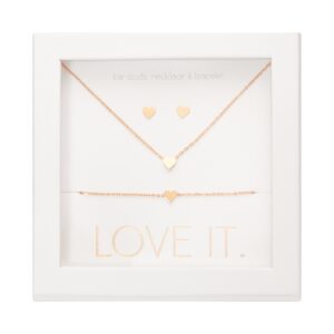 Geschenkset Love it. - rosévergoldet - Herz Art.Nr.: H607574