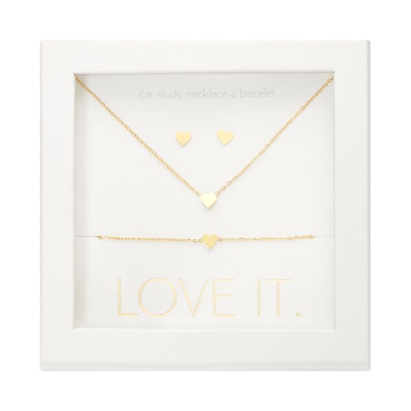Geschenkset Love it. - vergoldet - Herz Art.Nr.: H607583