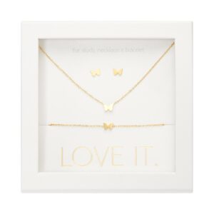 Geschenkset Love it- vergoldet - Schmetterling Art.Nr.: H607586